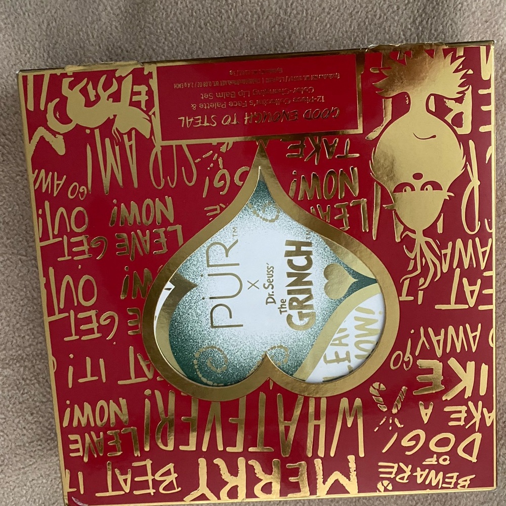 PUR EYESHADOW palette  and lipstick